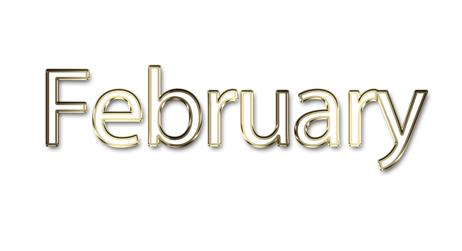 February png, word February png, February word png, February text png, February letters png, February word art typography PNG images, transparent png